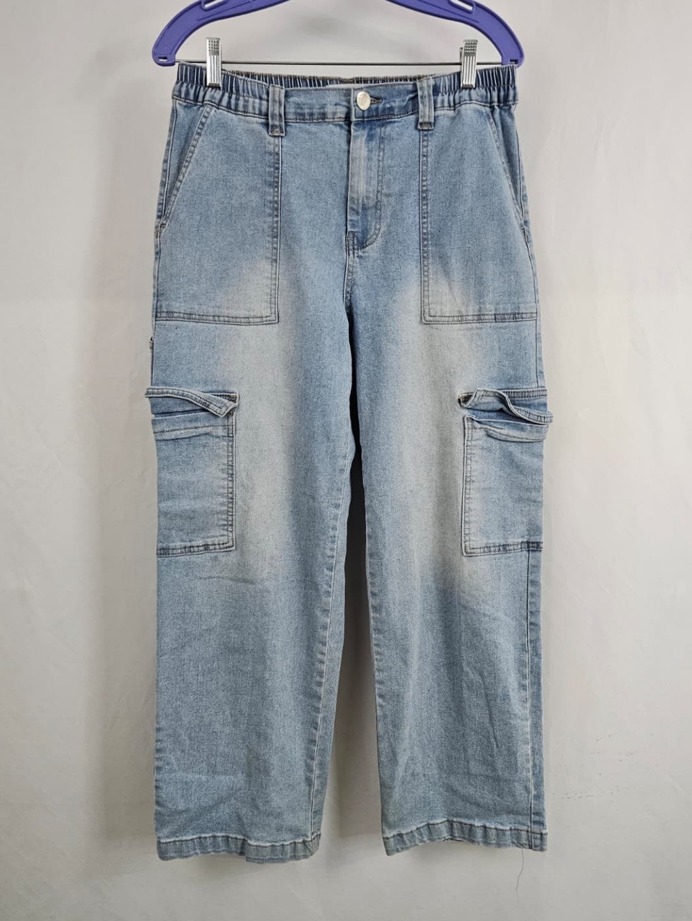 Gogo Jeans Skater Jean Collection Wide Leg Baggy Carpenter Jeans, 13/31